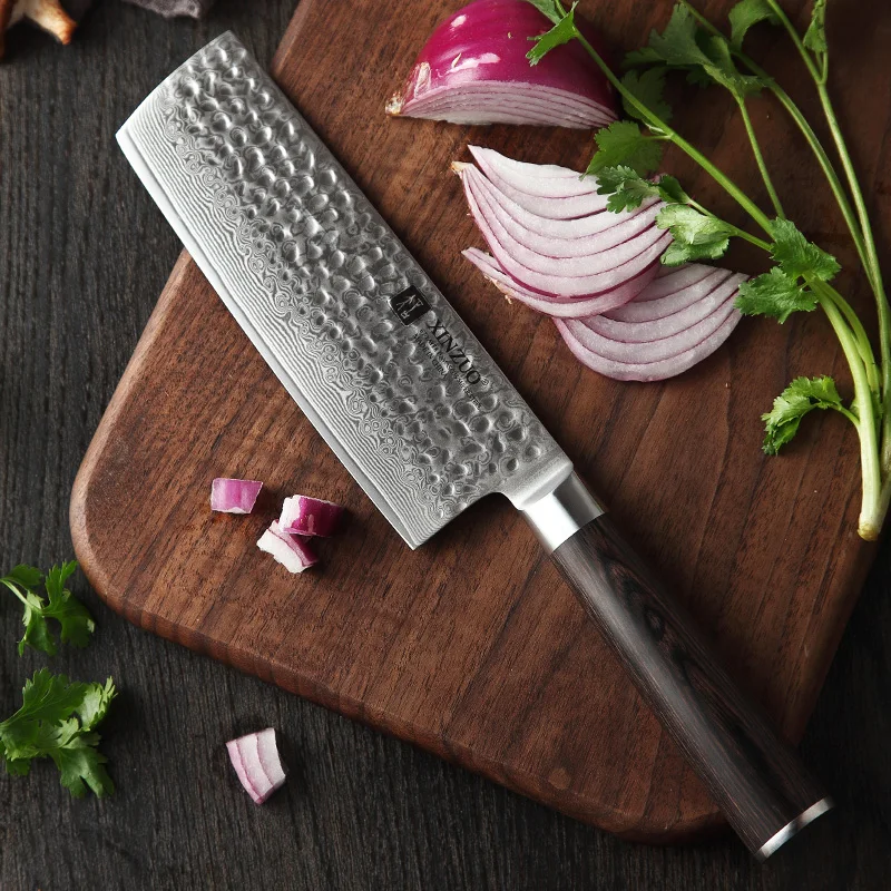  XINZUO Japanese Damascus Steel 6PCS Kitchen Knives Set Ultra Sharp Blade Chef Knife 62 HRC Cooking  - 33000994331