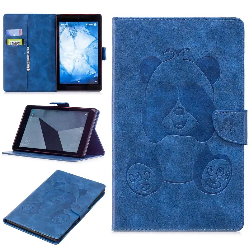 Чехол для Amazon Kindle Fire HD 8 2018 2017 2016 чехол кошелек Etui funda Panda Case|Чехлы планшетов и