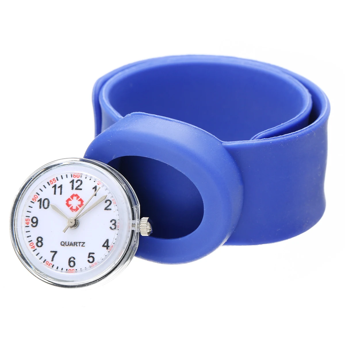 Shellhard 1pc Fashionable Hospital Nurse Slap Watch Silicone Band Quartz Girl Boy Kids Multi Color Snap On Wrist Watch Relogio