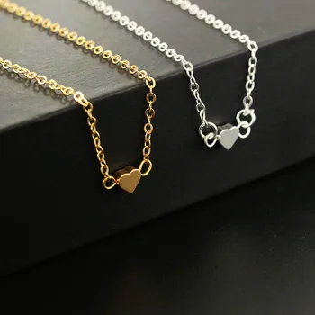 

Fooderwerk Jewelry Simple And Exquisite Wild Alloy Heart Simple Clavicle Necklace For Women Zinc Alloy Gold And Silver Necklace
