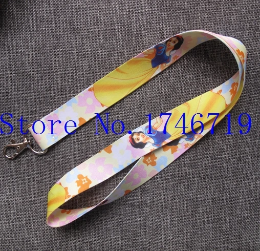 

Free Shipping 10 Pcs Popular Snow White Princess Mobile Phone Neck Straps Keys Camera ID Card Lanyard Y-1