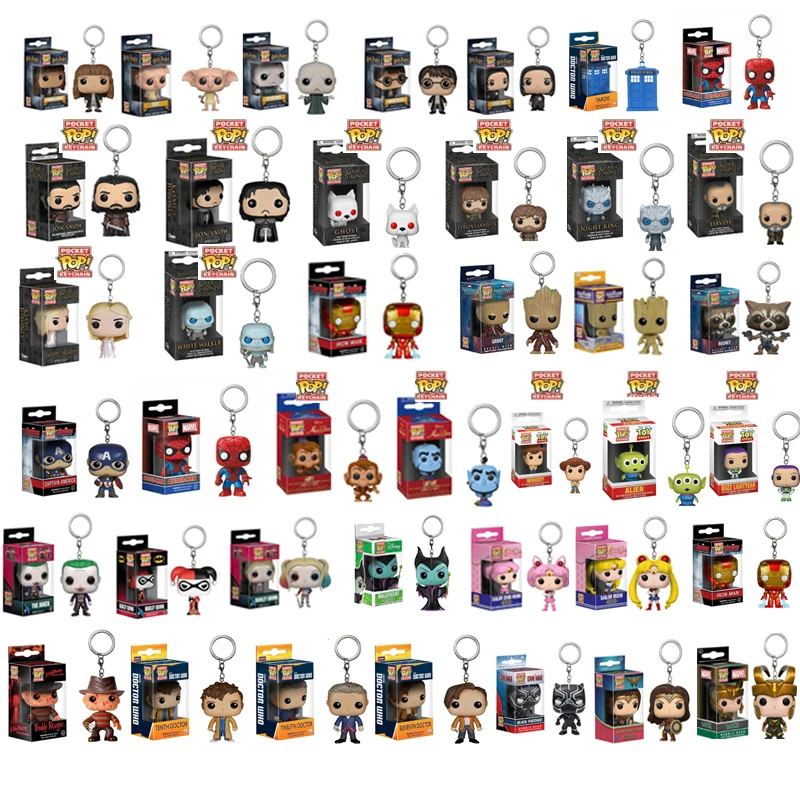 

Funko pop Marvel ALDDIN VENOM TOY STORY LEVI DEKU CHUCKIE THANOS With original box Figure Model Pvc KEYCHAIN