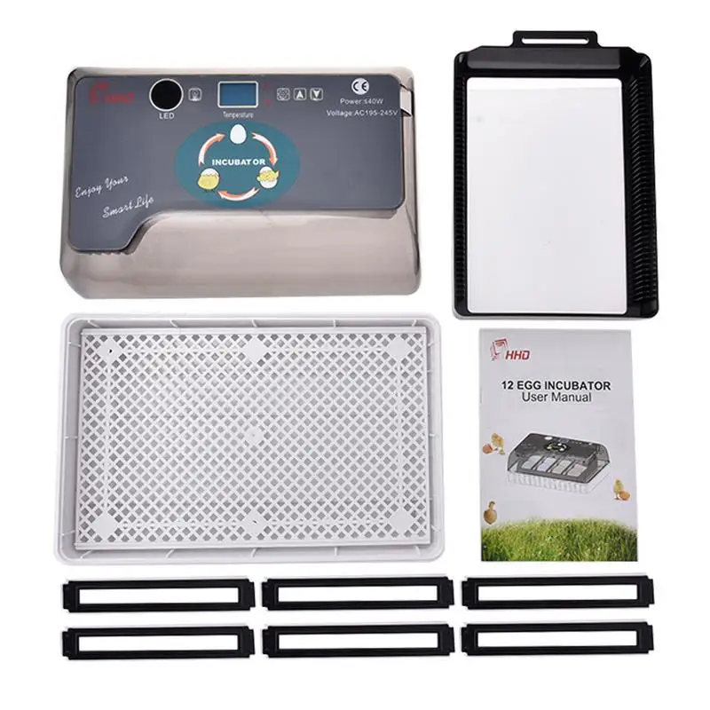 Digital Egg incubator automatic Intelligent Egg incubators Hatcher Large 12 eggs incubators For Chicken Duck Poultry Quail Eggs Digital Egg incubator automatic Intelligent Egg incubators Hatcher Large 12 eggs incubators For Chicken Duck Poultry Quail Eggs