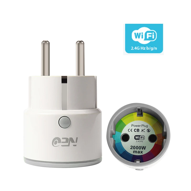 

2.4GHZ WiFi EU Smart Power Socket Plug Wireless Remote Socket Adapter Power on and off Via Smart phone Support Amazon Alexa Echo