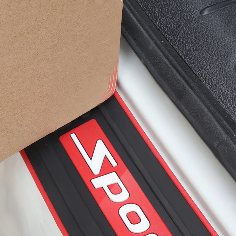 Car Trunk Bumper Guard Pad SUV Guard Protector Rubber Auto Sill <br />Plate Bumper Guard Rubber Pad Protector Car Styling Accessariess-in <br />Styling Mouldings from Automobiles