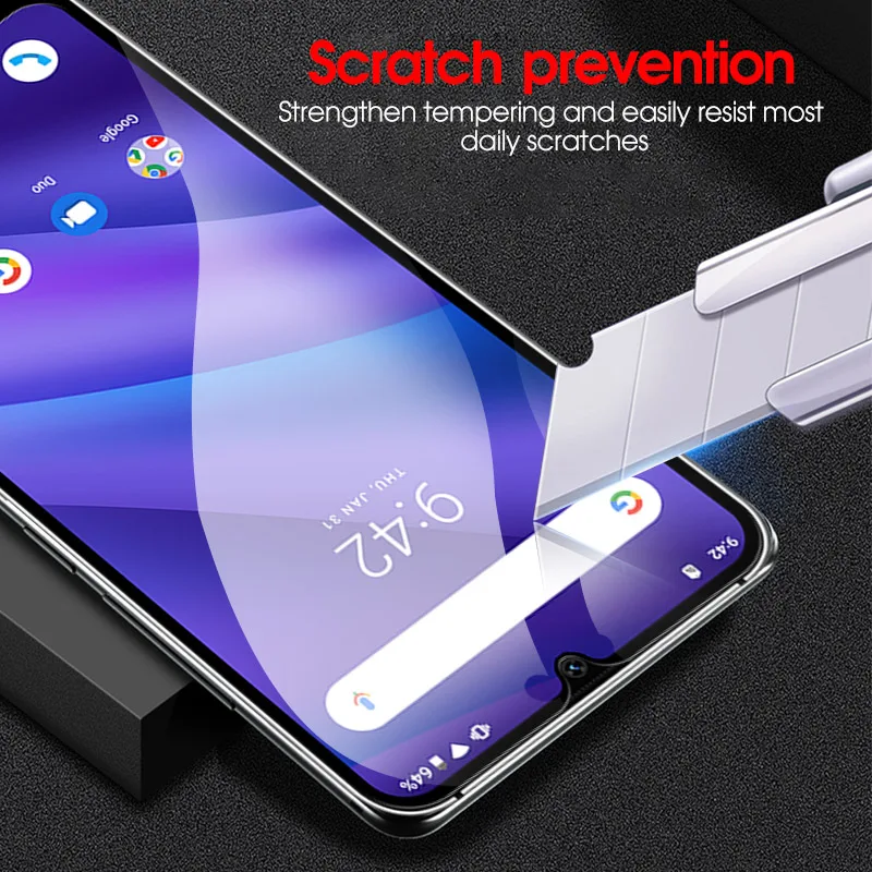 ل UMIDIGI A5 برو غطاء كامل Termpered الزجاج واقي للشاشة الانفجار واقية حالة فيلم حالة ل UMIDIGI A5 برو 6.3 بوصة فيلم