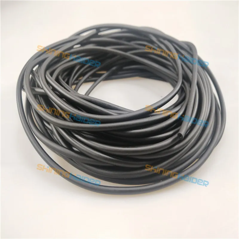 Tuyau Flexible En Caoutchouc Fluoré Pour Carburant, Essence, Diesel, Huile - Tuyau Renforcé - Noir - 2 Mm X 25 Mm