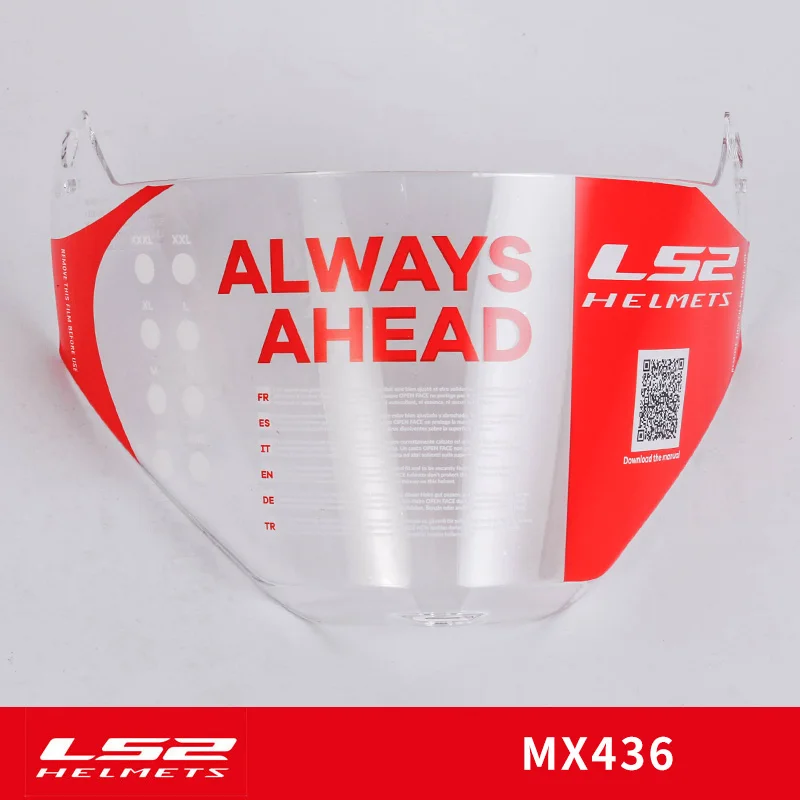 LS2 MX436 шлем козырек подходит для модели LS2 MX436 внедорожный шлем Объектив Стекло темный дым прозрачный заменить лицевой экран - Цвет: mx436 clear