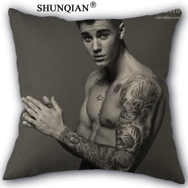 Buy justin bieber Pillowcase Custom Cotton Linen