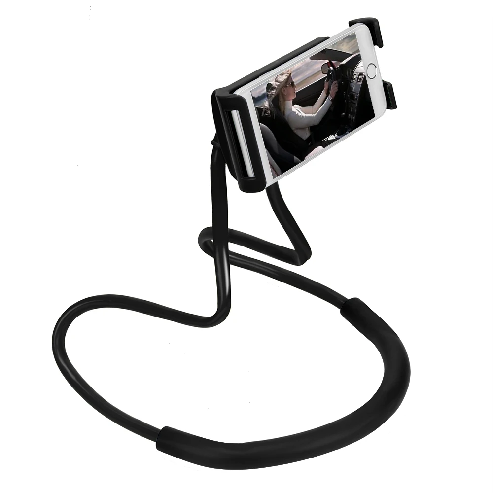 Hang Neck Phone Holder 360 Degree Rotation Mobile Stand Lazy Bendable Flexiblein Mobile Phone