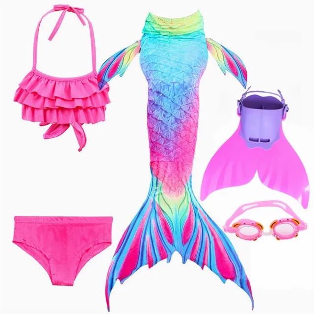 2018-Kids-Children-Mermaid-Tails-for-Swimming-Mermaid-tail-with-Monofin-Girls-Costumes-Swimmable-Swimsuit-with.jpg_640x640__
