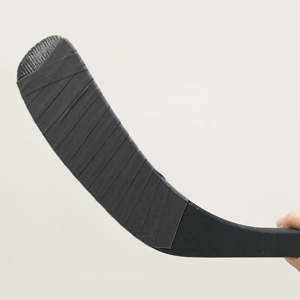 2 Count Black Hockey Cotton Cloth Tape Shaft Stick Sleeve Adhesive Wrap White Protector Guard