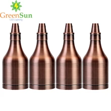 Greensun 4 шт. Красный Латунь E27/E26 потолок подвесной светильник Медь держатель свет висит штуцере 110 В- 250 В Цоколи адаптер