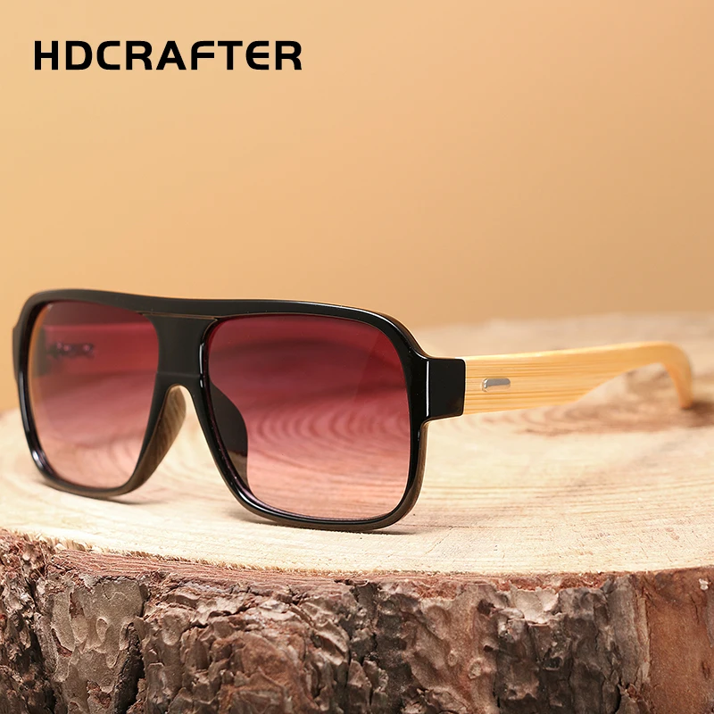 Murah Hdcrafter Kacamata Bambu Pria Perisai Kacamata untuk Pria Retro Vintage Kayu Square Sun Kacamata Pria spesifikasi Hdcrafter Kacamata Bambu Pria Perisai Kacamata untuk Pria Retro Vintage Kayu Square Sun Kacamata Pria