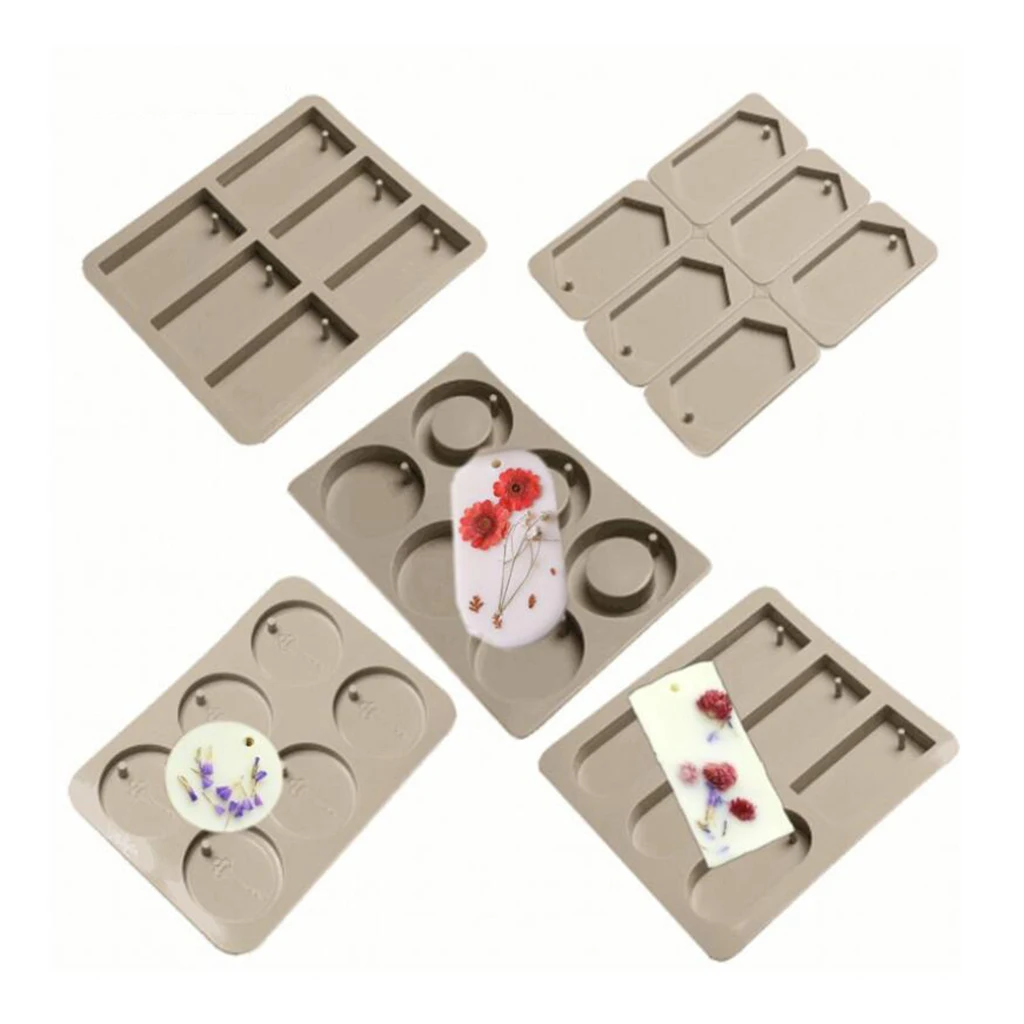 6 OR 3 Cavity Silicone Aroma Dried Flower Tablet Mould DIY Wax Plaster Mold