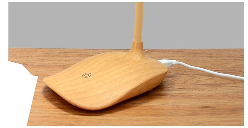 Nordic USB Charging Table Light Wood LED Table Lamp Creative Simple Adjustable Multi-angle Touch Switch Dimmer Reading Led Light (3)