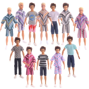 

Fleta Doll Fashion 2 Piece Set Men's Clothing Summer Shirt Pants Casual Clothing Our Generation Of Boy's Toy Doll Accessories