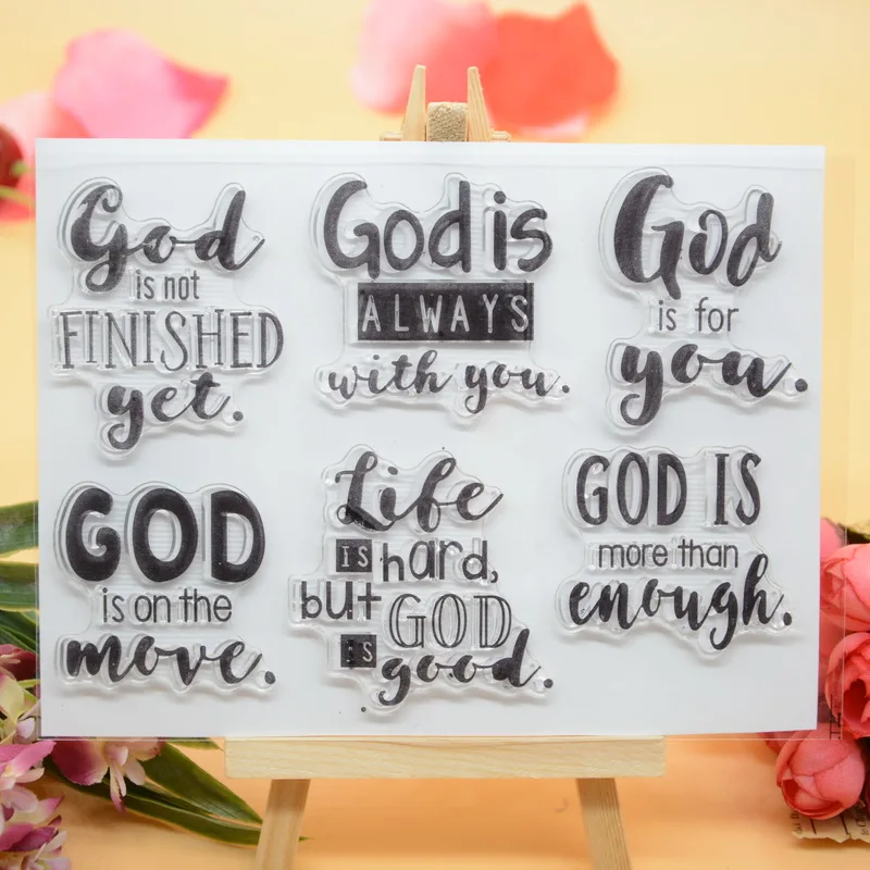 

God Scrapbook DIY photo cards account rubber stamp clear stamp transparent stamp 11x16cm CS1219