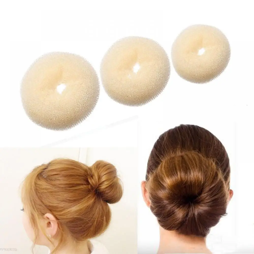 

New Full Size S/M/L Fashion Women Magic Shaper Donut Hair Ring Bun hair Accessories Lady Styling Tool Hair Braider Accessories
