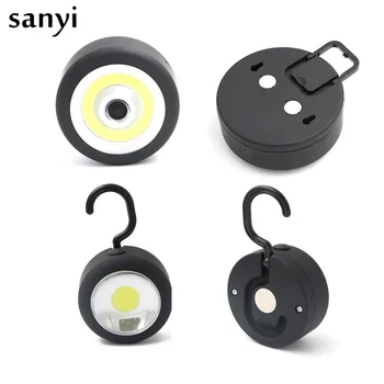 

COB LED Flashlight Outdoor Camping Light Magnetic Work Hand Lamp Emergency Torch Work Light with Hook Use 3*AA