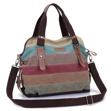 Famosa Marca Remiendo de Las Mujeres Bolsos de Hombro de la Lona Bolsas de Mensajero Ocasional Playa Viajes Escuela Tote bolsa de Compras Bolsos de Mujer