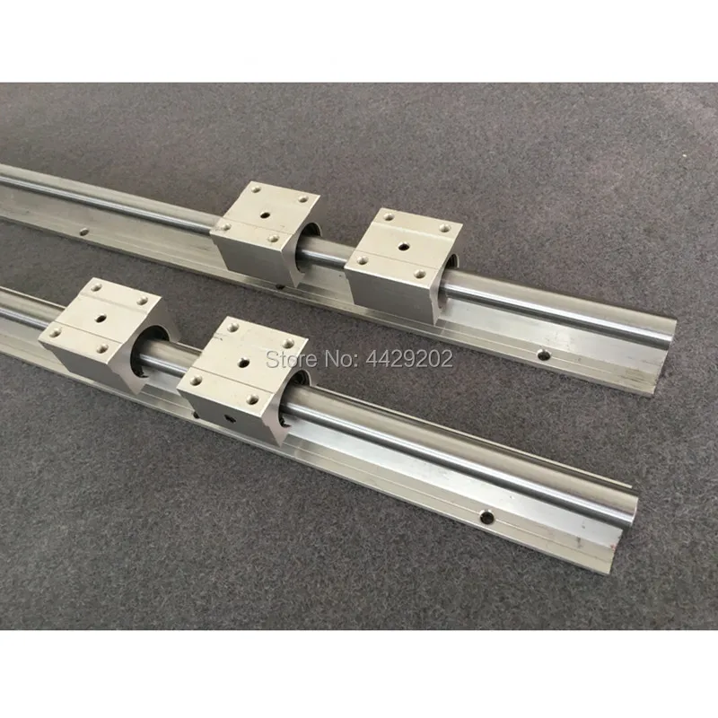 US $157.92 SBR20 Linear Guide Rail 6 Sets SBR20400700700mmSFU1605450750750mm Ballscrew BK12BF12Nut Housing Cnc Parts