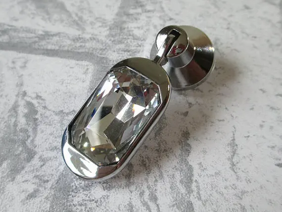 Glass Drawer Knobs Crystal Dresser Drop Pulls Handles Cabinet