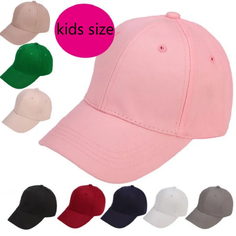 Детская бейсболка хлопковая регулируемая однотонная для мальчиков Спортивная
