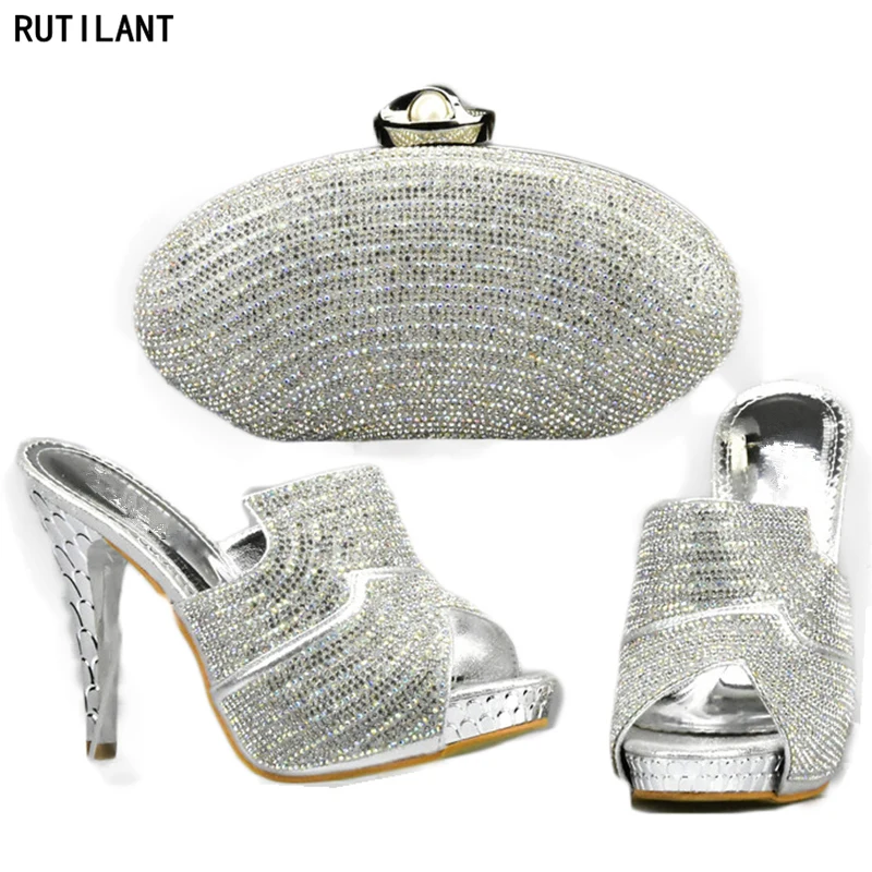 

Latest Italian Matching High Quality Shoe and Bag Set for Wedding Shoes and Bags To Match Nigerian Wedding Shoes and Bag Sets