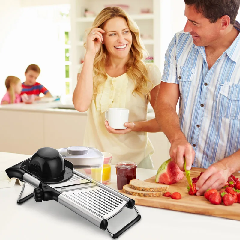 

Mandoline Slicer Vegetable Cutter with brush Steel Blade Potato Peeler Carrot Cheese Grater Vegetable slicer Kitchen Accessories