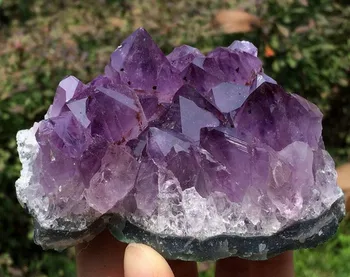 

YM 312 natural Amethyst Beautiful Purple QUARTZ Geode Crystal Cluster Specimen