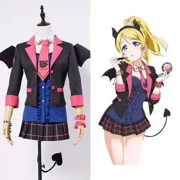 

LoveLive! Love Live New UR Eli Eri Ayase Little Demon Uniform Halloween Cosplay Costume For Women Men Full Set Costume