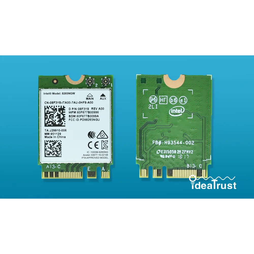 

Brand new for Intel Dual band Wireless-AC 8265 8265NGW 8265ac 8265 ac BT4.2 5G 867Mbps M2 Wireless NetworkCard PK 7265 7260 8260