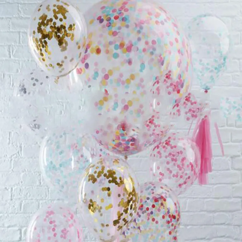 Хорошая творческий 90 см красочный воздушный шар "Конфетти" прозрачный шар Свадебные украшения Праздник День Рождения Вечеринка поставки