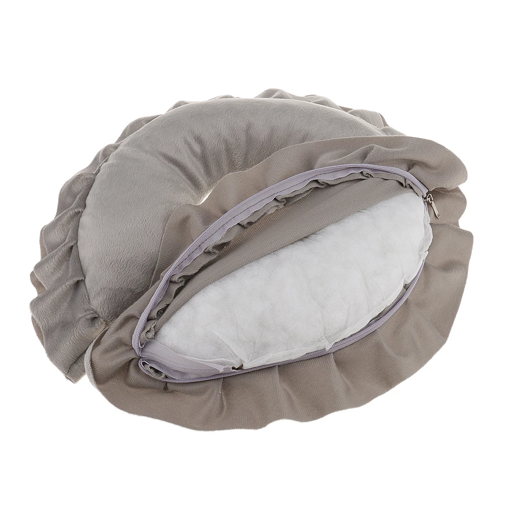 Gray Washable Cover Massage Table Bed Face Cradle Pillow with 100pcs Cushion Cover Set White