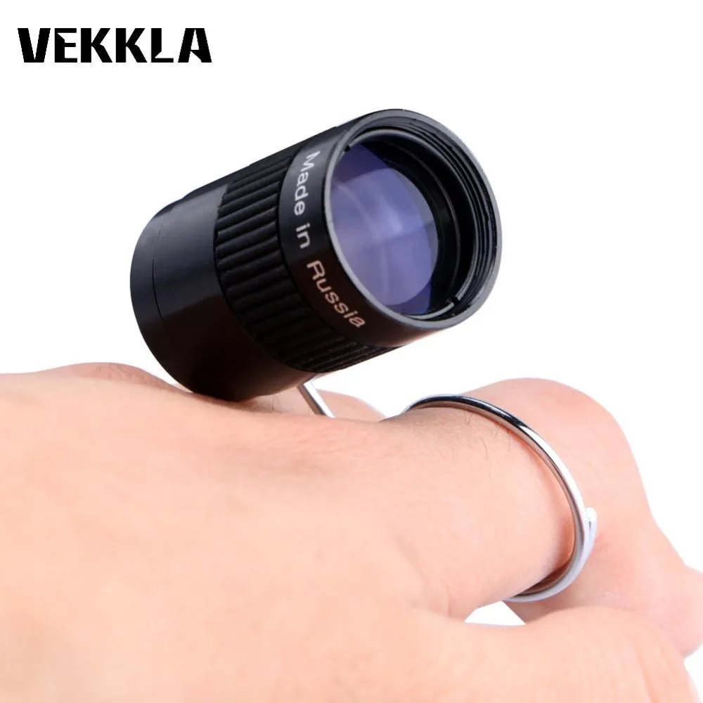 

2018 New Mini Pocket Key Chain 2.5x17.5 Monocular Telescope High HD for Outdoor Sports Hiking Camping Black