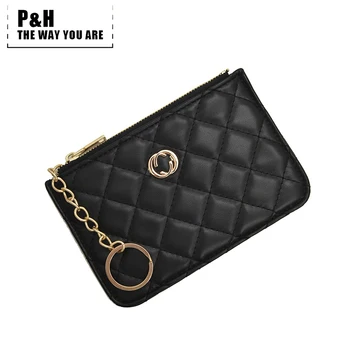 

Pat&hap Plaid GG Styel Womens Purse Leather Coin Purses Small Wallets Ladies Card Bag Women Clutch Women Female Purse Wallet