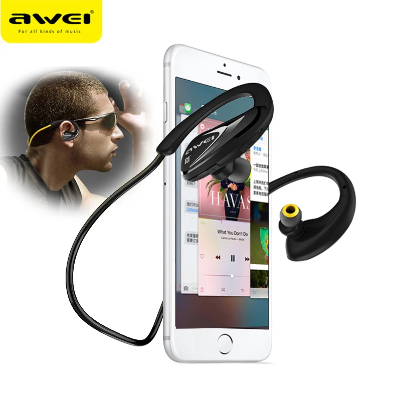 Lowest Price AWEI A880BL Sport Wireless Headphone Bluetooth Earphones Fone de ouvido For Phone With Microphone Neckband Ecouteur Auriculares