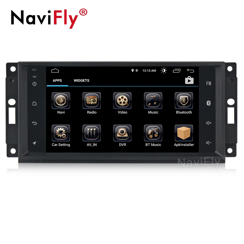 Excellent Navifly Android 8.1 Car dvd player GPS Navigation for Jeep Grand Cherokee 2009 2008 2010 Wrangler Compass Dodge Chrysler Map BT 2