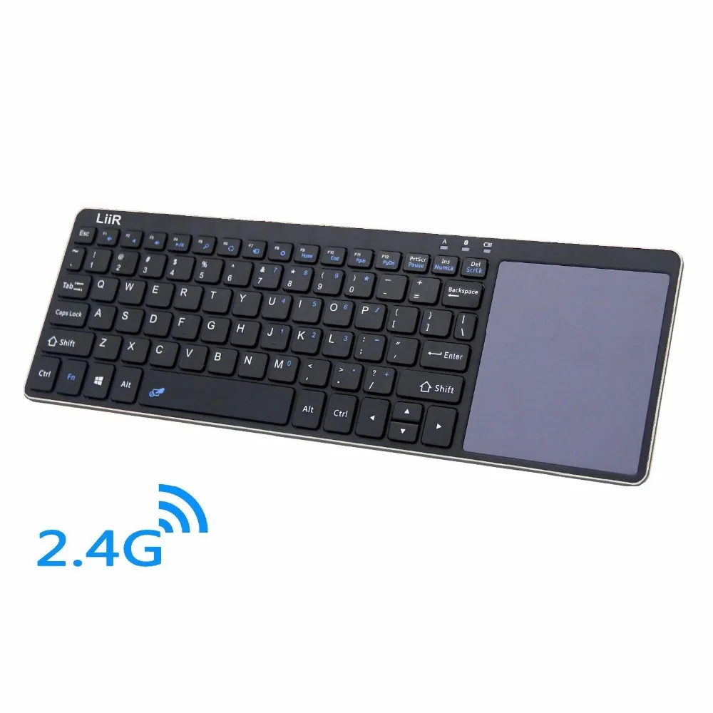 LIIR Wireless Keyboard with Multi Touchpad,Touch Keyboard for Windows