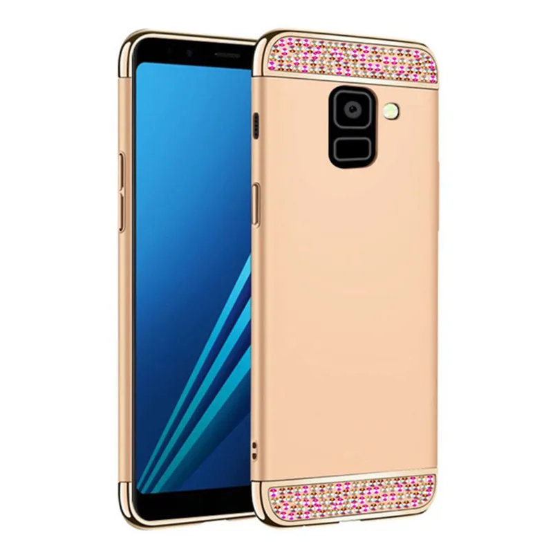 Для Samsung Galaxy J4 J6 2018 чехол 3 в 1 позолоченный для J5 J3 J7 Prime 2016 2017 J710 J710F Neo Coque| |