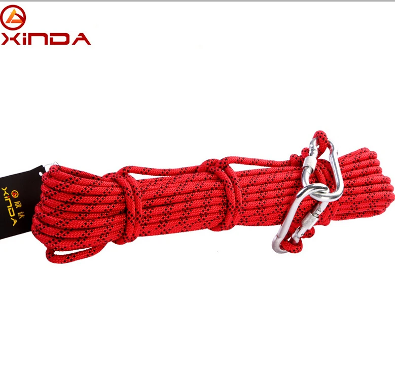 XINDA Escalada 10 м Паракорд веревка для скалолазания походные аксессуары тросик 8 мм диаметр 9KN высокий прочный канат инструмент для выживания