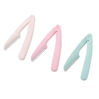 

Eyebrow Shaping Tools Foldable Portable Simple Stainless Steel Razor Set Eyebrow Trimmer Makeup Tool Kit for Girls Women