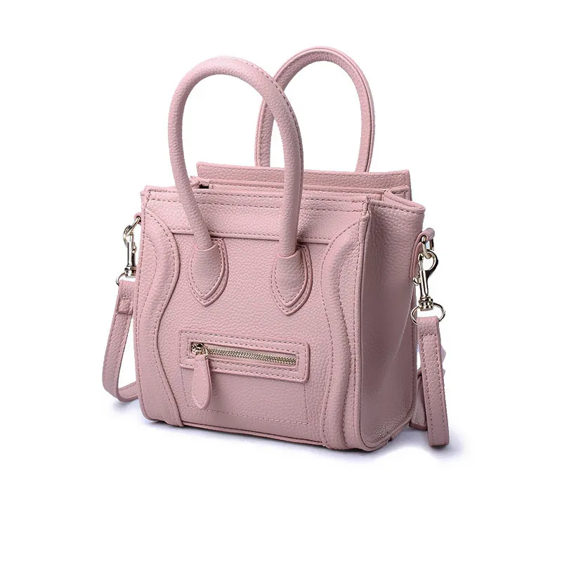 

Fashion portable cute bag Small solid color casual vintage women's handbag leisure style girl shoulder bag new