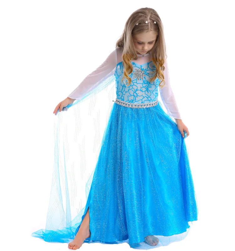 Платья Эльзы; костюмы Эльзы; платье принцессы для девочек; вечерние платья; Fantasia; Одежда для девочек; Вечерние платья на Хэллоуин