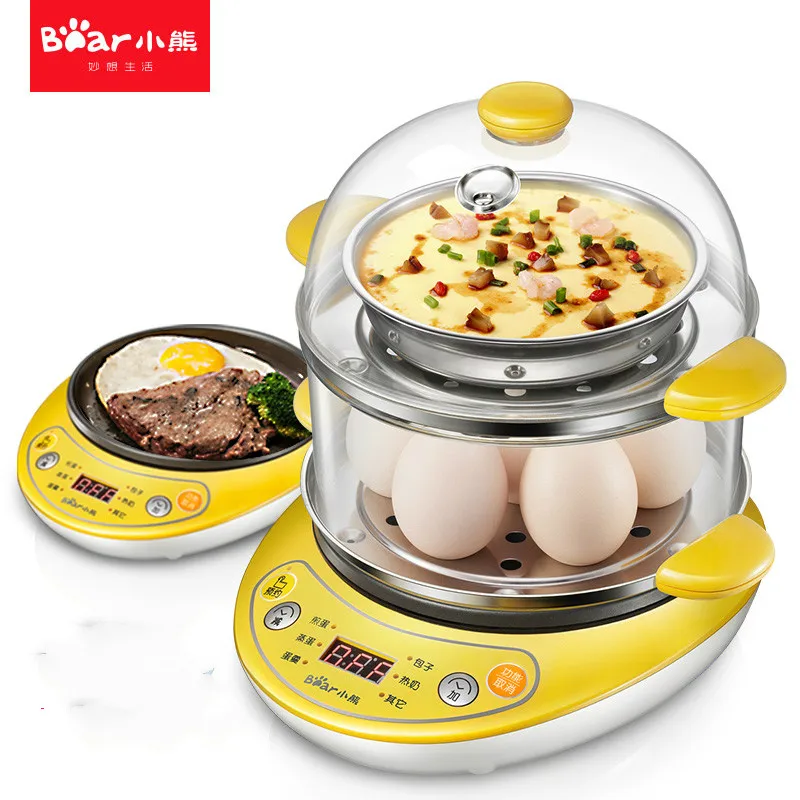 Bear Egg Boiler Automatic Power-off Household Electric Cooker Fried Eggs Double Boiled Egg Mini Steamed Custard Machine Bear Egg Boiler Automatic Power-off Household Electric Cooker Fried Eggs Double Boiled Egg Mini Steamed Custard Machine