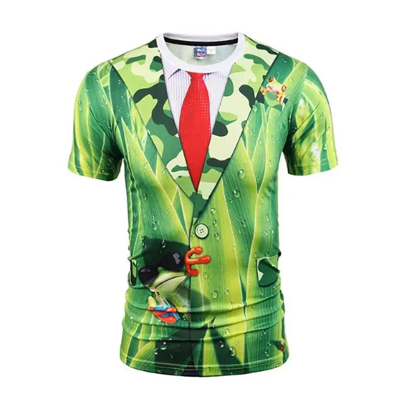 

2019 Summer Fashion T Shirt Men Skull Funny Design 3d print Tops Tees Casual Cheap Male Short Sleeve T-shirt Slim o-neck Clothes