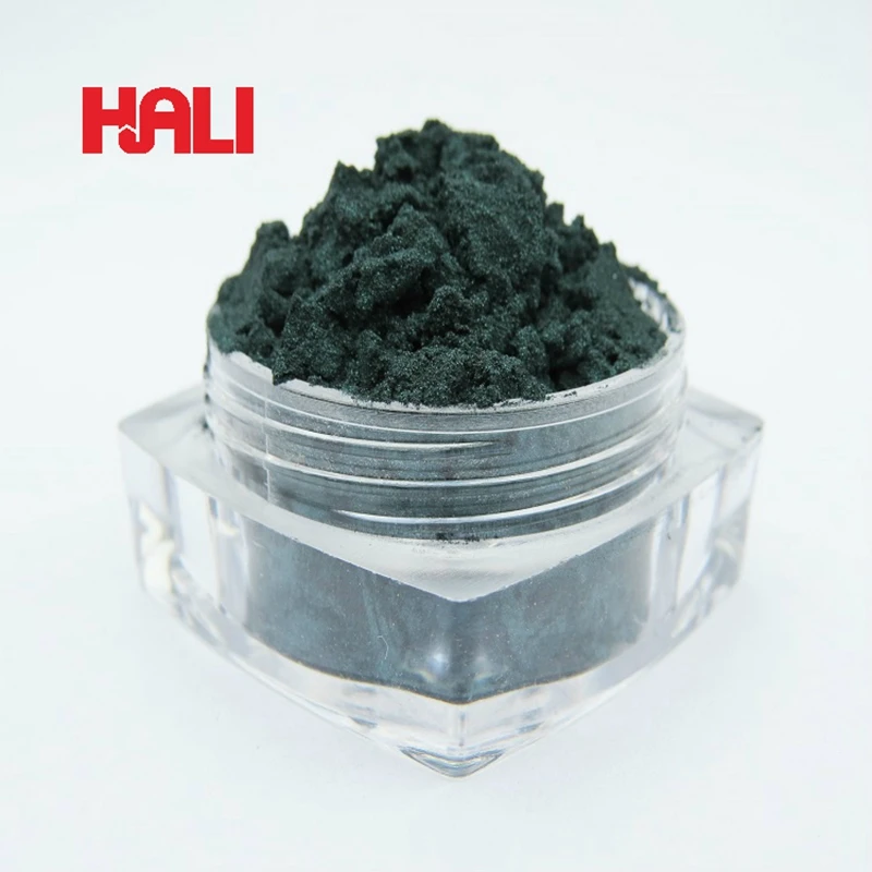 3D 자성 안료 입체 안료 입체적 안료 품목:HL3D235 색상:짙은 녹색 1 lot=10gram