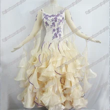 Новая модная одежда для соревнований женское платье для взрослых платье для бальных танцев платье высокого качества B-0228