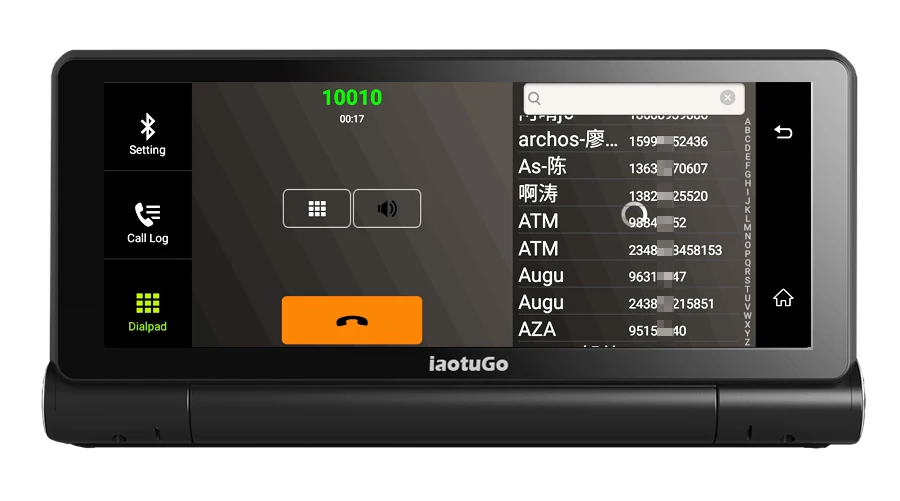 IaotuGo 6,8" Android gps DVR навигатор Android 5,0 4G SIM Слот 1280*480 Bluetooth Wifi AVIN двойная камера рекордер 1080P